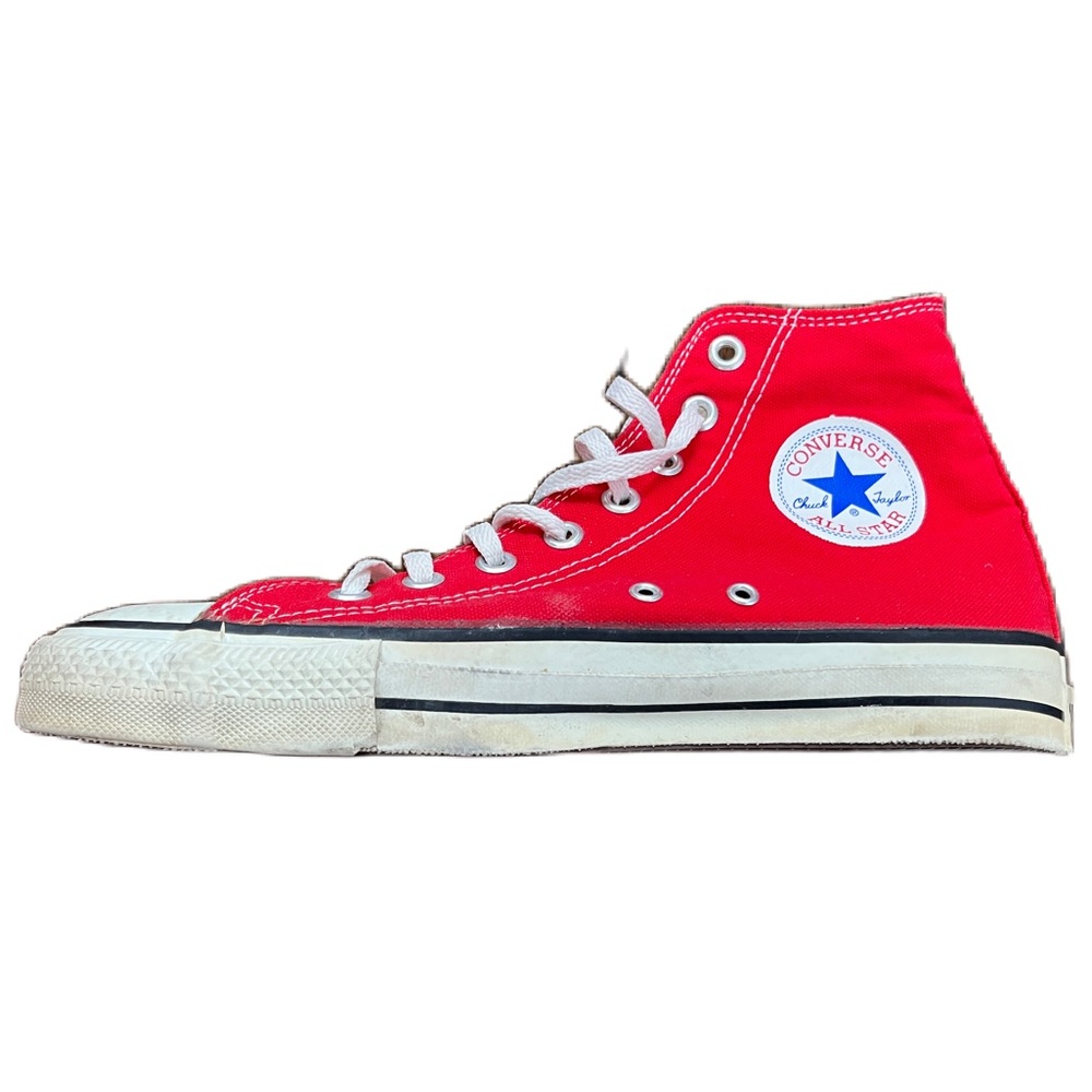 Red Converse mens size 9 
worn once